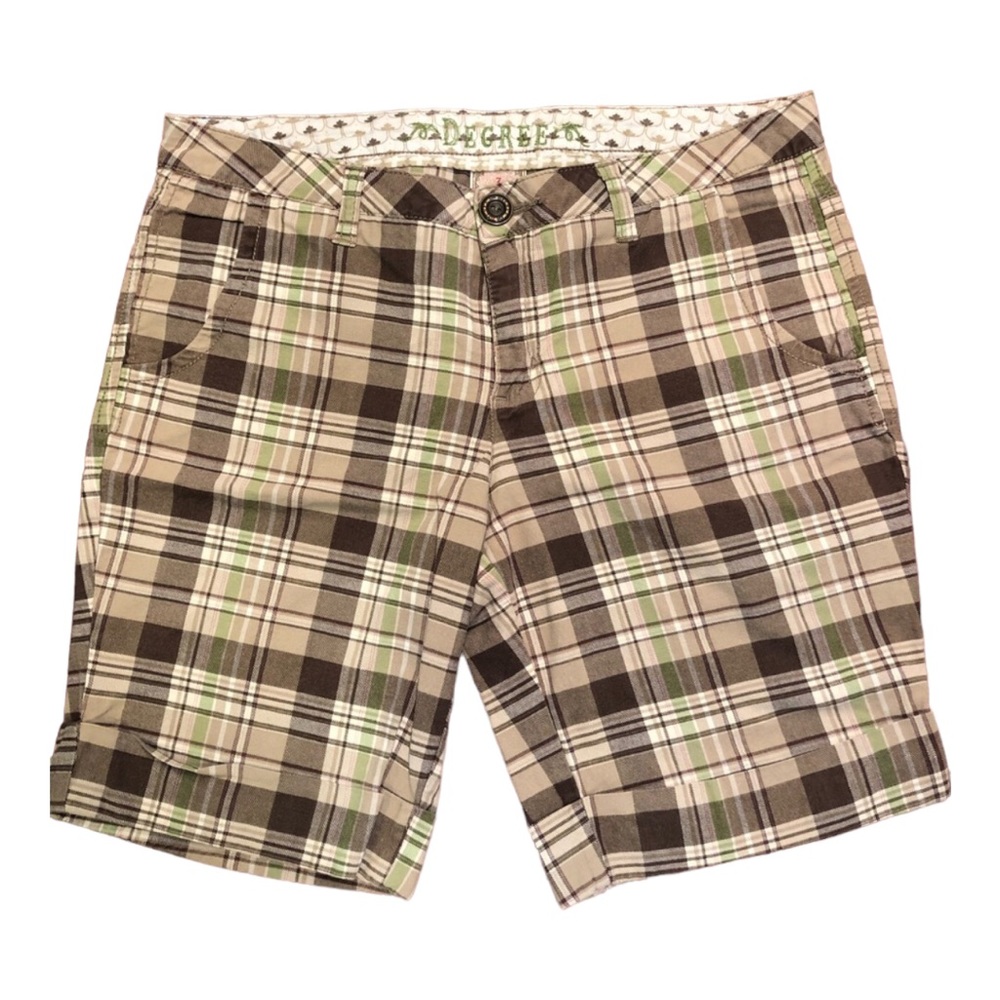 Decree Size 7 Plaid Shorts Juniors